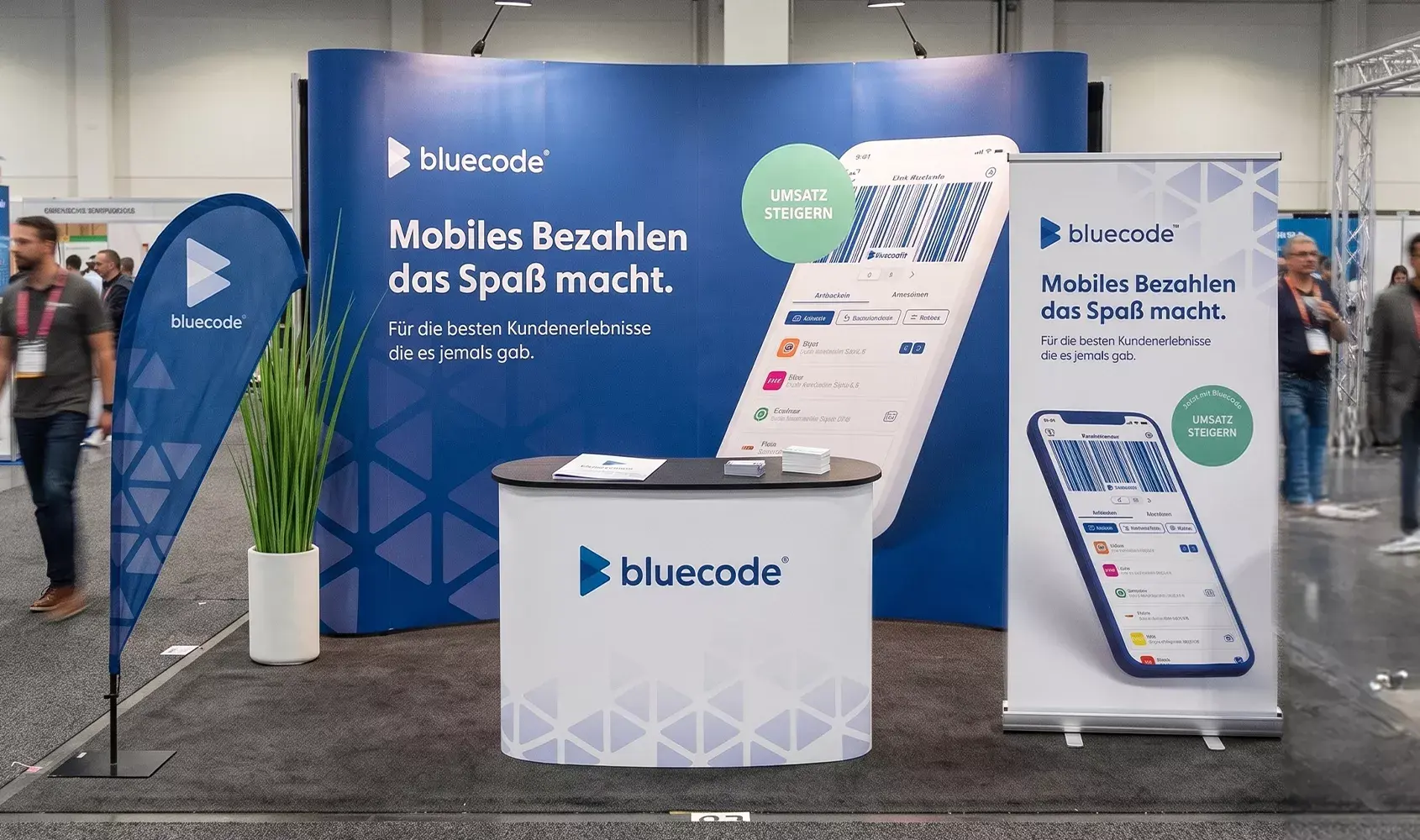 Bluecode Messestand