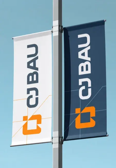 CJ Bau Fahnen Print Design und Produktion