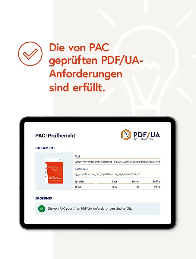 FFG Screen PAC geprüft