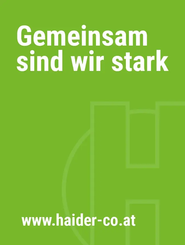 Gebrüder Haider Slogan