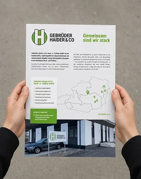 Gebrüder Haider Inserat