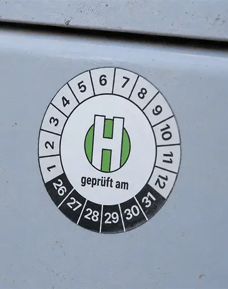 Gebrüder Haider Prüfplackette