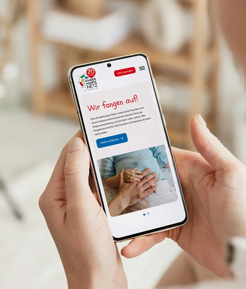 Kinderhospiz Netz Smartphone Screen