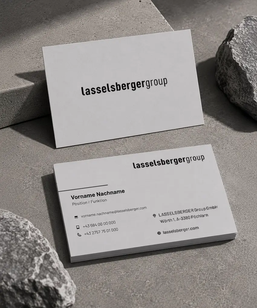 Lasselsberger Visitenkarten Design