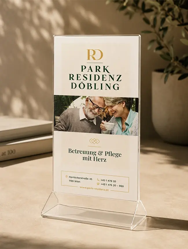 Park Residenz Döbling Aufsteller