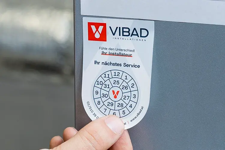 Vibad Prüfplakette