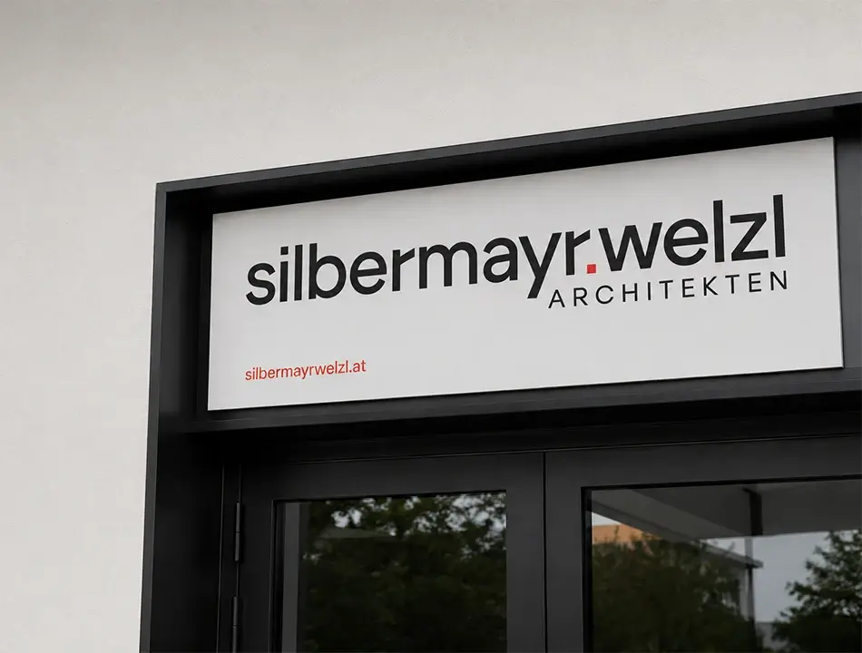 Silbermayr Welzl Büro Schild