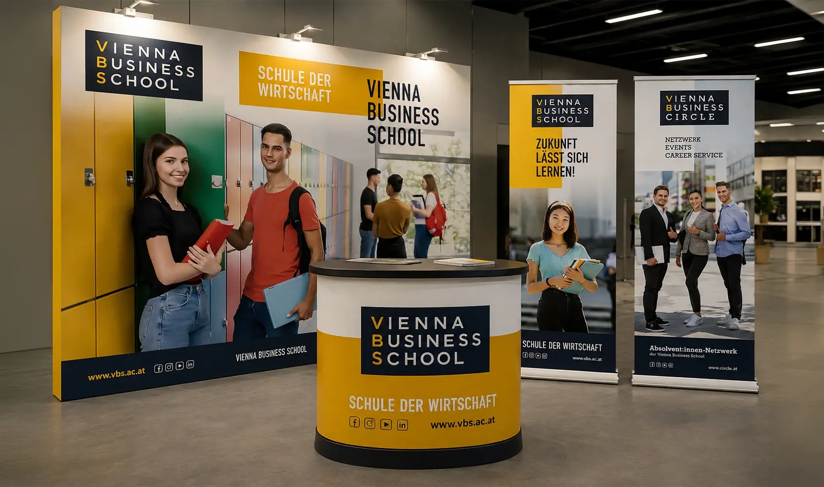 Vienna Business School Messestand